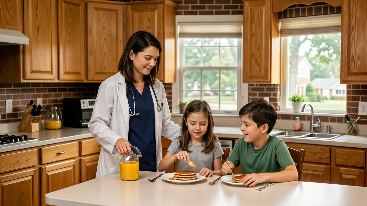 A physician at work
